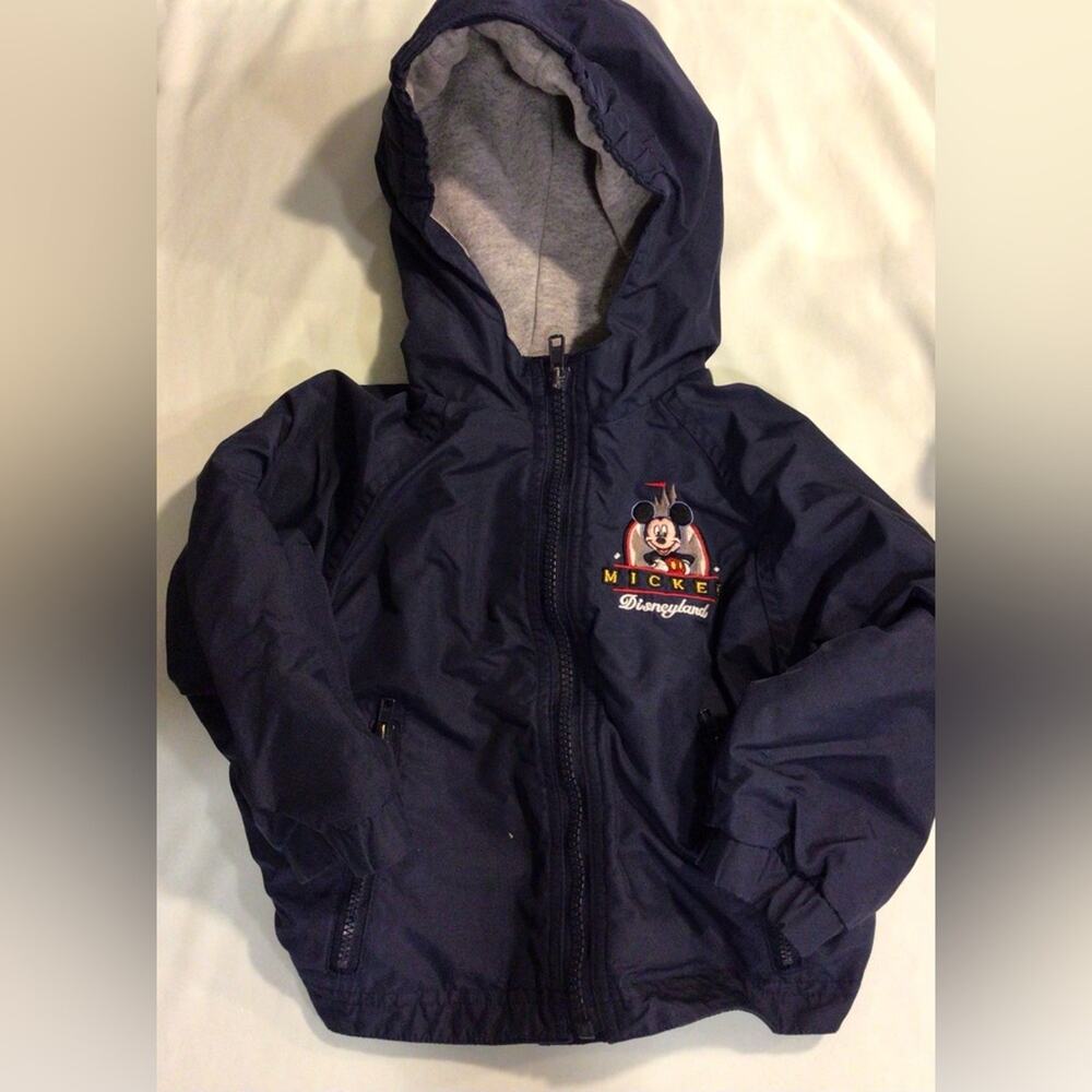 Disneyland Orlando Mickey zippered hooded jacket navy size 24 months